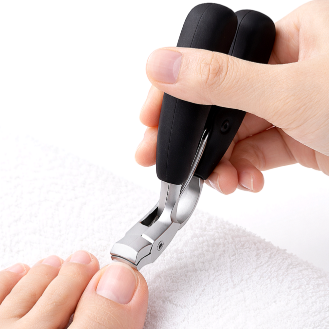 인헨스몰 허리 편한 발톱깎이, 1개, 블랙