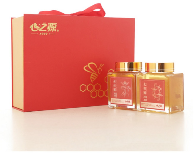 순수 황기 꿀 현삼 꿀 선물세트, 4세트, 1kg