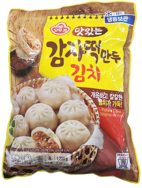 (냉동)[오뚜기]맛있는 감자떡만두김치, 3개
