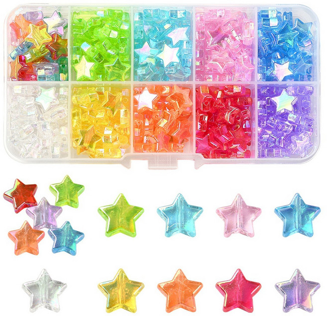 비즈 재료, 투명별, 1개