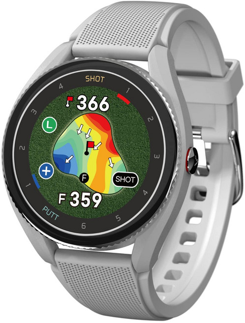 Voice Caddie T9 [보이스 캐디] 신색・그레이 시계형 골프 내비 고저차 거리