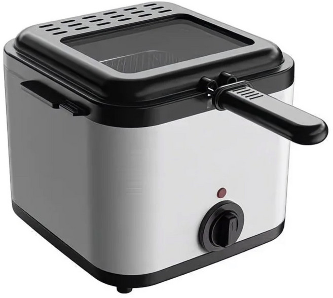 可視電炸鍋美規歐規多功能智能家用油炸鍋薯條油條電炸機多國電壓, 美規110V, 油炸鍋(美規插頭)110V