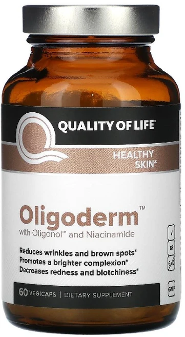 퀄리티오브라이프랩스 Oligoderm Oligonol 니아신아마이드 60 베지캡슐, 2개, 60정 - 쿠팡