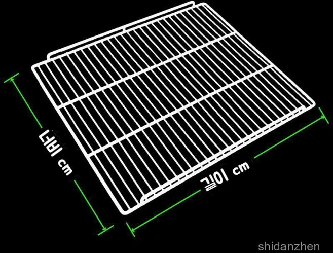 냉동고 냉장고 칸막이 선반 업소용 식품 디스플레이 쇼케이스 음료수 길이 55x너비 40cm 더블가드 1개, 길이 48x너비 43cm 더블가드 × 1개