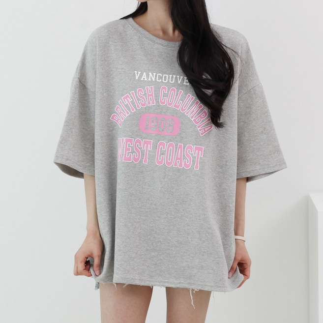 루나샵 벤쿠버박스 반팔 오버핏 티셔츠