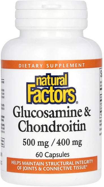몸관리하세요 겨울입니다 Natural Factors 글루코사민 & 콘드로이친 캡슐 60정 특별관리진행 - 쿠팡