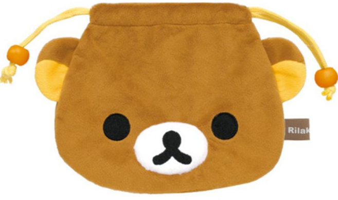 옐상 리락쿠마 얼굴형 봉제 파우치 3종