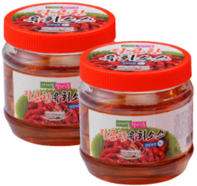 고운맛식품/육회양념소스1kg-2개, 2개, 1kg