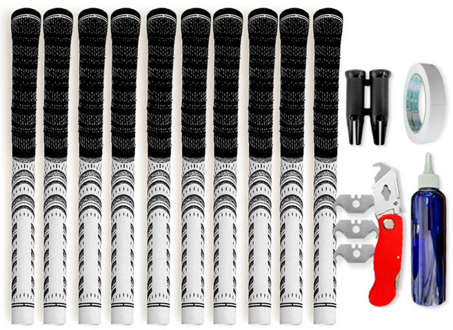 골프 반실 그립 10개 드라이버 아이언 그립교체용품 지급, 반실그립 화이트 10, 1세트