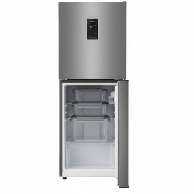 쿠잉전자 120L 1도어 스탠드 소형 김치냉장고 + 김치통 세트 방문설치, DARK SILVER COLOR, K120SHBDS/소형(국내무료배송)