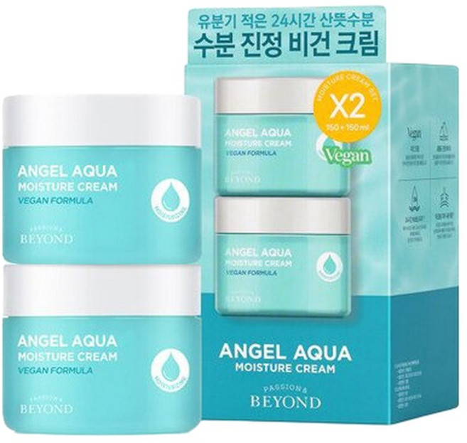 비욘드(화장품) 비욘드 엔젤아쿠아 수분진정크림 150ml 1+1 세트 + 쇼핑백, 1개