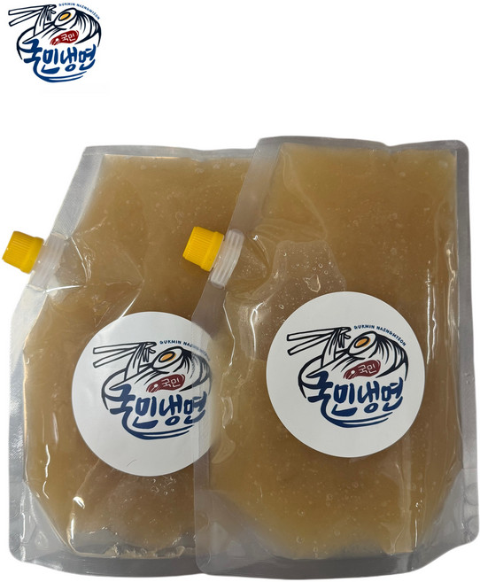 국민냉면육수 1kg x2, 2개