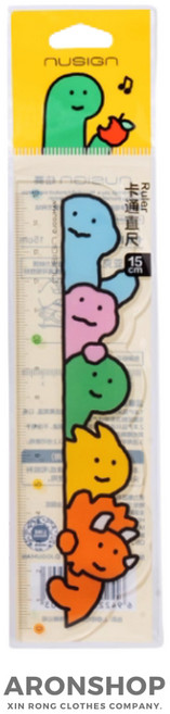 Nusign 韓國 Joguman 學生文具, 1個, 壓克力透明造型尺 (15cm), 透明