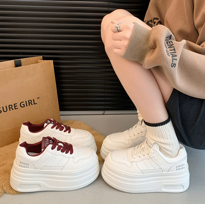 아르테리에 여성 키높이 스니커즈 8cm 통굽 운동화