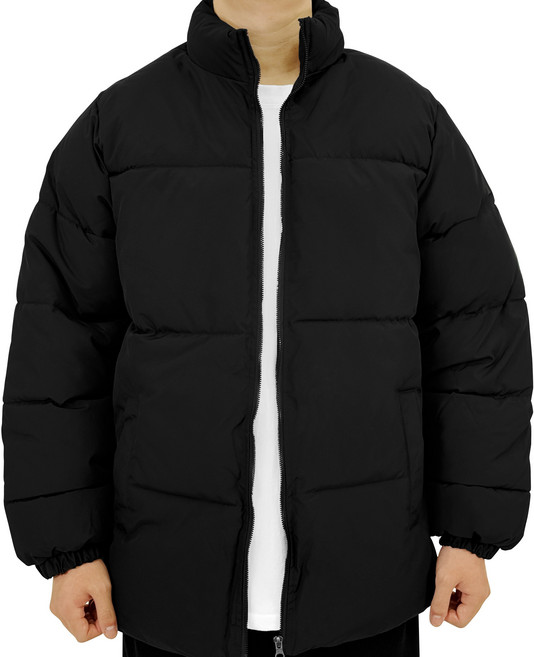 [~4XL]비크네 빅사이즈 논후드 오버핏 패딩