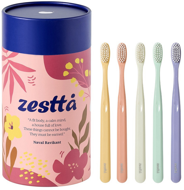 제스타 딥클린 미세모 칫솔 탄력있는 미세모 20개입, 1개