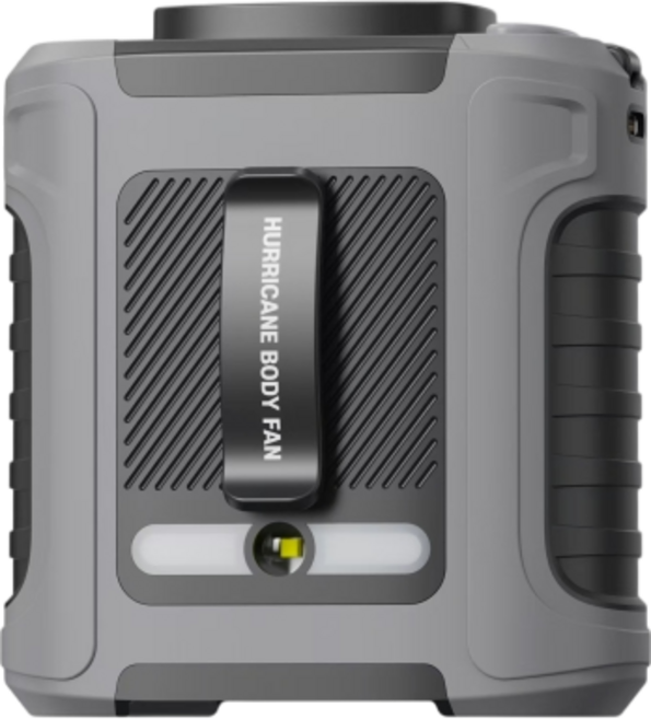 도노라이프 허리케인 휴대용 무선 허리 바디 선풍기 등풍기 8000mAh 그레이 1개