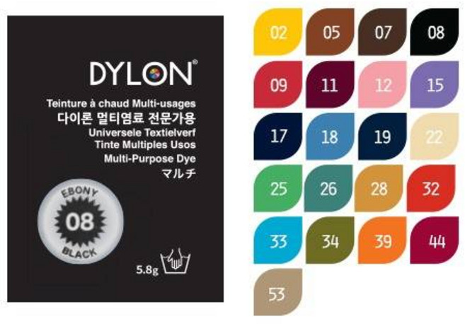 다내 다이론 멀티염료 12_Rose of Paris, 8 - Ebony Black