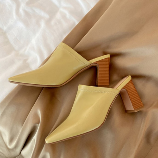 [당일출고] 쏭스마켓 덴디한 미들 뮬 슬리퍼 힐 0200