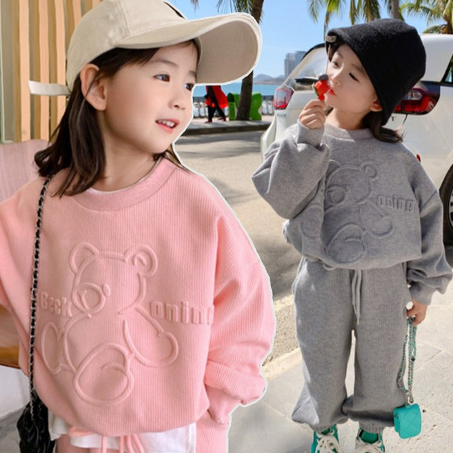 [앙디] F상하복 골덴베어 (FE019)_(아동복 아동옷 유아복 의류 남아용 공용 봄 가을 상하복 상하세트 맨투맨)