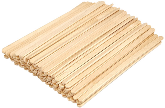 우드 스파츌라(소) 100개입 셀프제모 왁싱재료 부자재 왁싱스틱, 1개