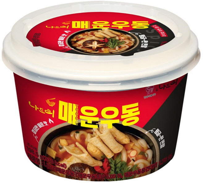 한일 나드리 매운우동, 15개, 198.5g