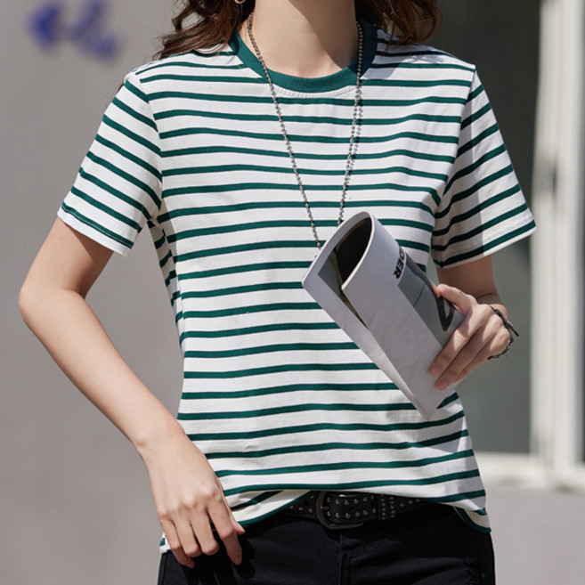 로렌미 레그시 스트라이프 반팔티 S25SMT032505