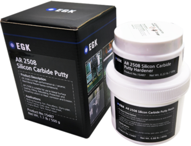AR2508 silicon Carbide Putty 2액형 금속보수제 스테인리스 알루미늄 동 구리 카본스틸 콘크리트 보수(500g), 1개