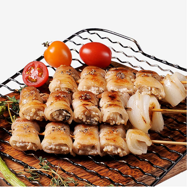 삼삼한 삼겹팽이말이꼬치300g(5꼬치)X2팩(C), 단품, 단품