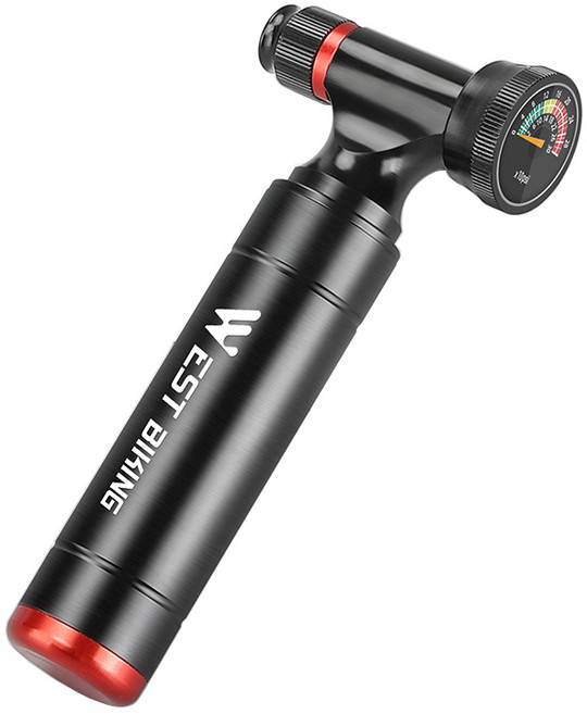 시그니처베이지 자전거 휴대용 펌프 YPZ174, 1개, 블랙 게이지