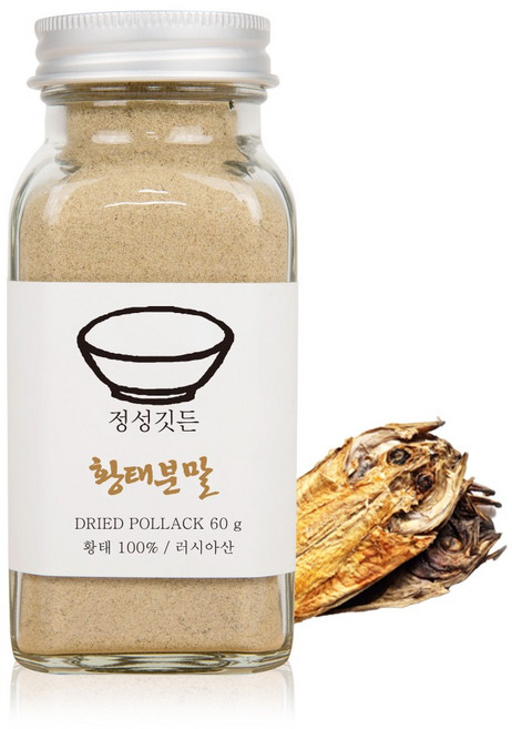 정성깃든 국내산 원물 그대로 천연조미료 분말 8종 택1, 황태분말 60g, 60g, 1개