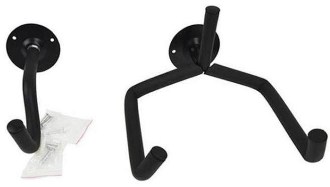 어쿠스틱 기타 베이스 바이올린용 수평 금속 벽 마운트 행거 스탠드 만돌린 슬랫 디스플레이 지원 W9J9, [01] black, 1개