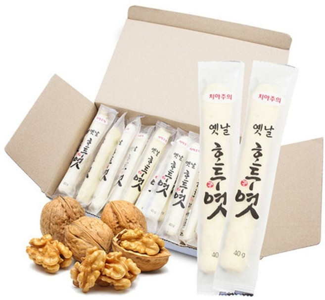 옛날 호두엿 40g x 50개 (1통) 가락엿 nog1+2BjJ