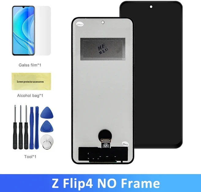 삼성 Z 플립 4 5G F721B LCD 디스플레이 터치 스크린 디지타이저 어셈블리 교체용