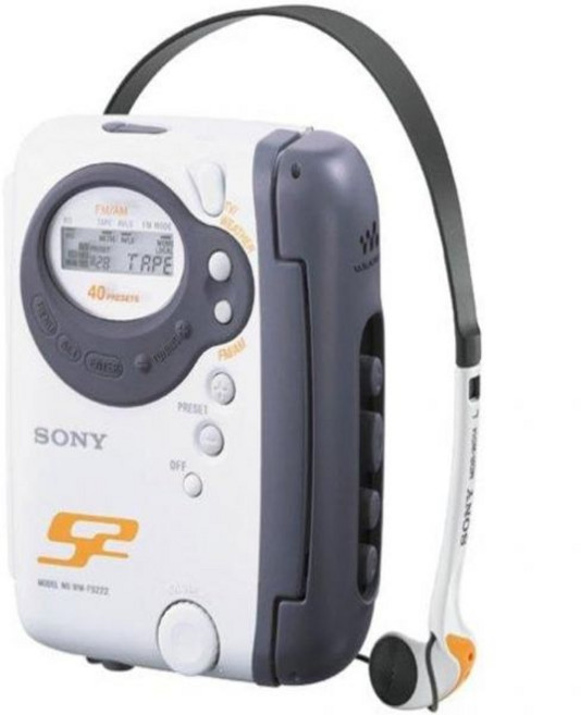 FM/AM/TV 및 날씨 라디오 기능을 갖춘 Sony WM-FS222 S2 스포츠 워크맨 스테레오 카세트 플레이어, Standard Packaging