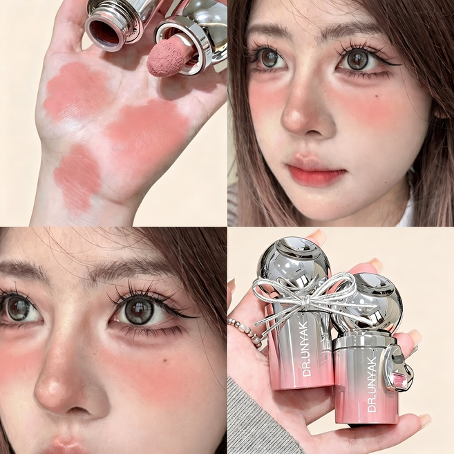 1/ 1+1+1 리퀴드 블러셔 누드 메이크업 저채도 톤 팽창&수축 컬러 자연스러운, 1개, 03번
