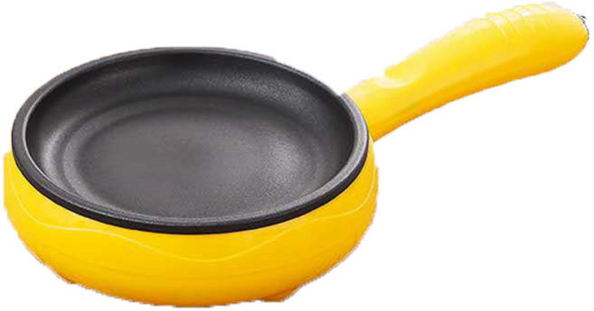 전기 후라이팬 미니 그릴 에그팬 오믈렛팬 기숙사 (노랑) 프라이팬 + 나무주걱, A. (노랑) 프라이팬 + 나무주걱
