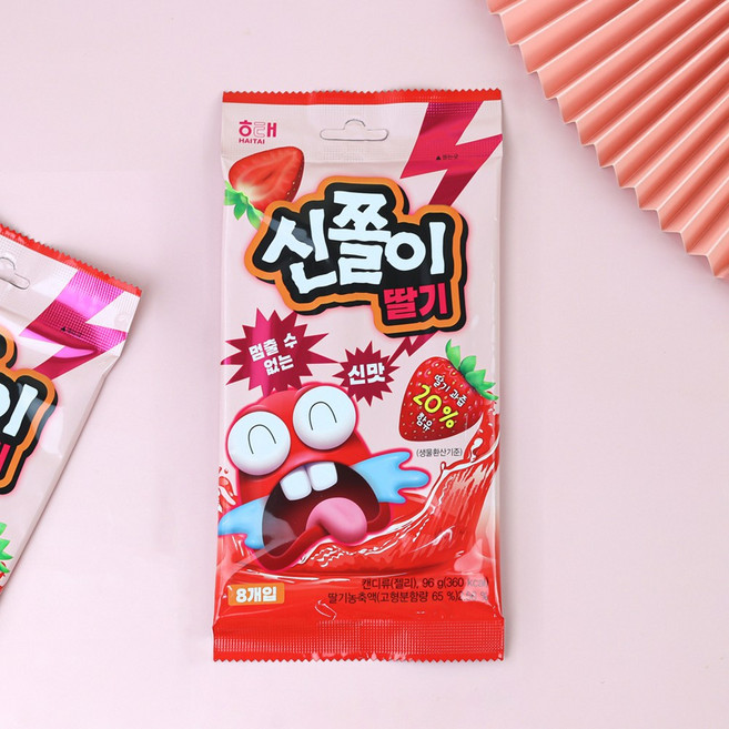 해태제과 신쫄이 딸기, 96g, 1개