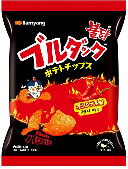 [일본직배]삼양 불닭 감자칩 20봉지, 55g, 20개