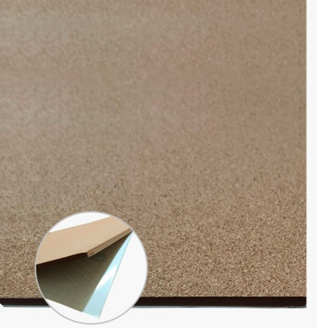 2절 5T 접착 콜크우드락 1장/환경게시판 만들기재료, 60x90／접착(1장)