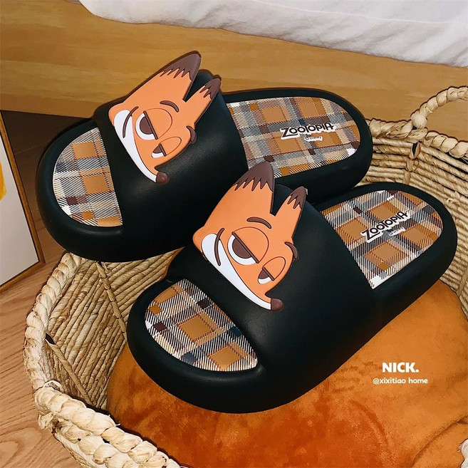 리리스토어 주토피아 캐릭터 커플 슬리퍼 여름 실내화