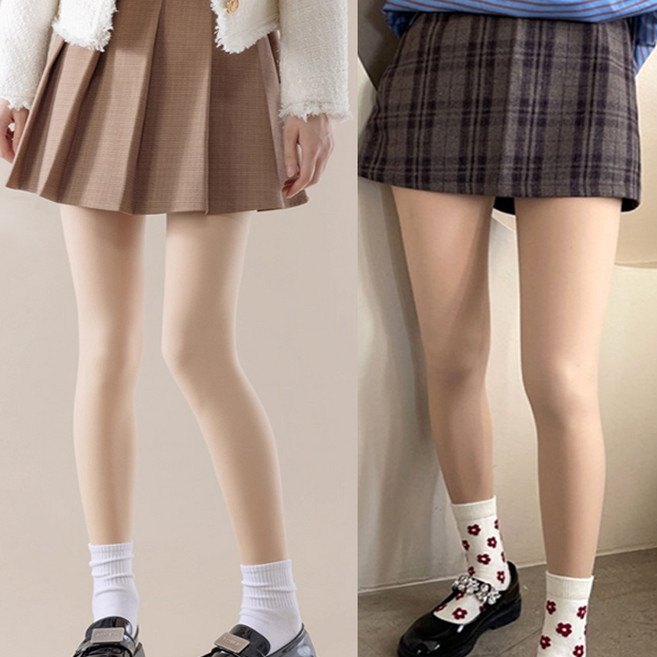 본라이프 한겨울용 2중구조 융털 퍼 착시스타킹 융털레깅스 기모레깅스 기모스타킹 방한레깅스 따듯하고 포근해요