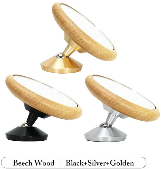 에스프레소 샷 미러 자기 매력 커피 추출 거울 360도 관찰용 Bottomless Portafilter 액세서리, Beech 3Pcs