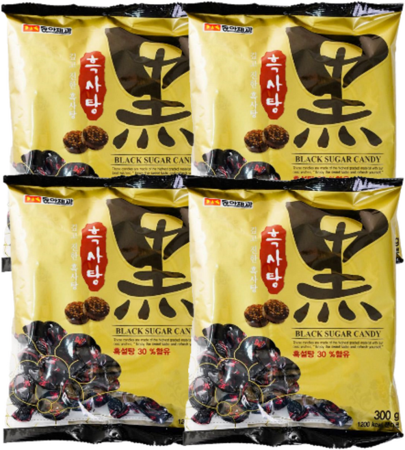 동아제과 흑사탕, 300g, 4개