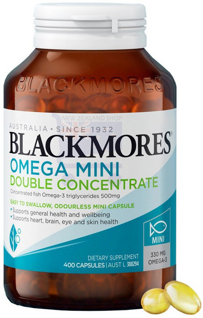블랙모어스 rtg 오메가3 미니 더블 컨센트레이트 400정 무취, 1박스