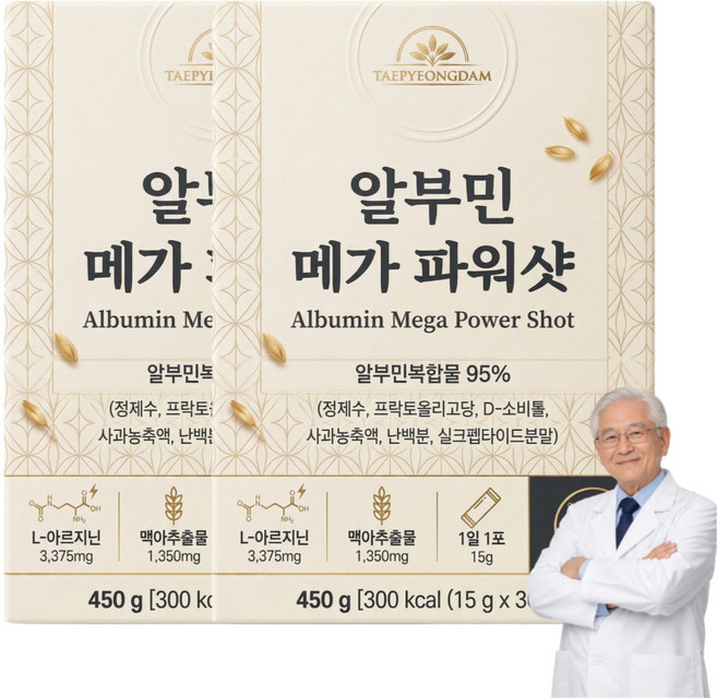 옵션구성) 이시형박사 알부민 플래티넘 마시는 알부민 진액 스틱 100% 식약청인증, 2개, 450g