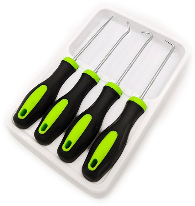 애니틴 송곳 오링풀러 세트 4pcs 다용도 갈고리 고무패킹 탈거 공구, 1세트