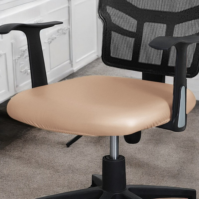 시디즈 듀오백 린백 퍼시스 일룸 의자 호환 PU레더 의자커버, 1개, 베이지 카멜