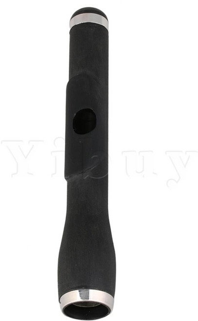 Yibuy 복합 목재 피콜로 헤드 조인트 마우스피스 교체 내부 직경 1.5cm 검정색, 1개