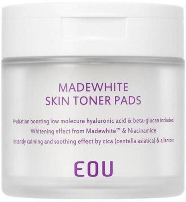 이오유 마데화이트 스킨토너 패드 60매